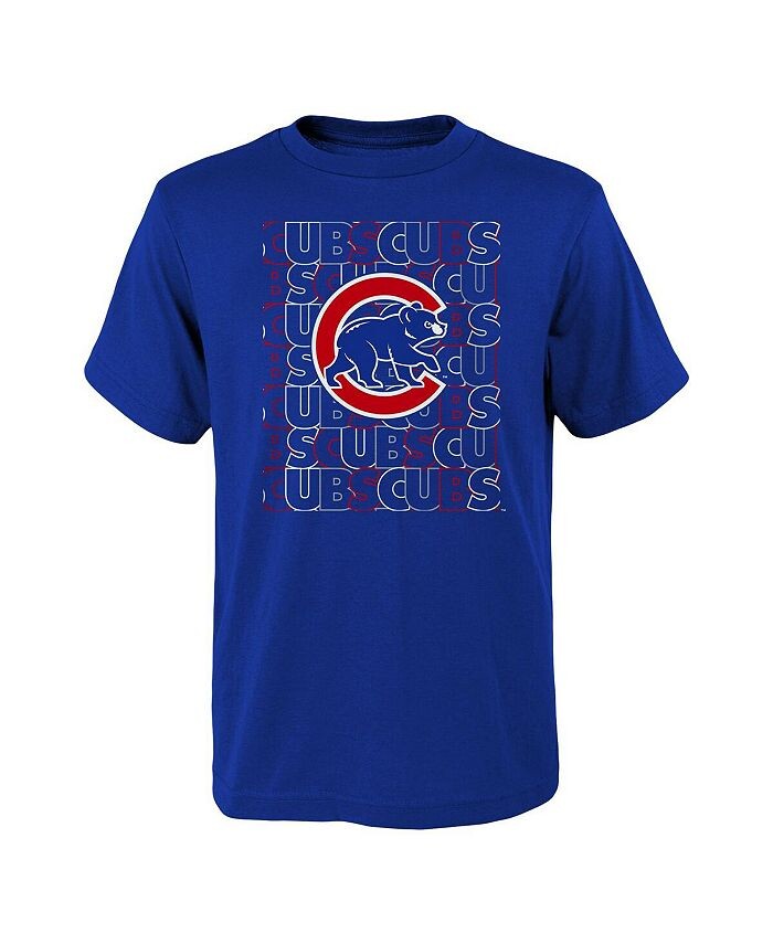 

Футболка Royal Chicago Cubs Letterman для мальчиков и девочек Big Boys and Girls Outerstuff, синий