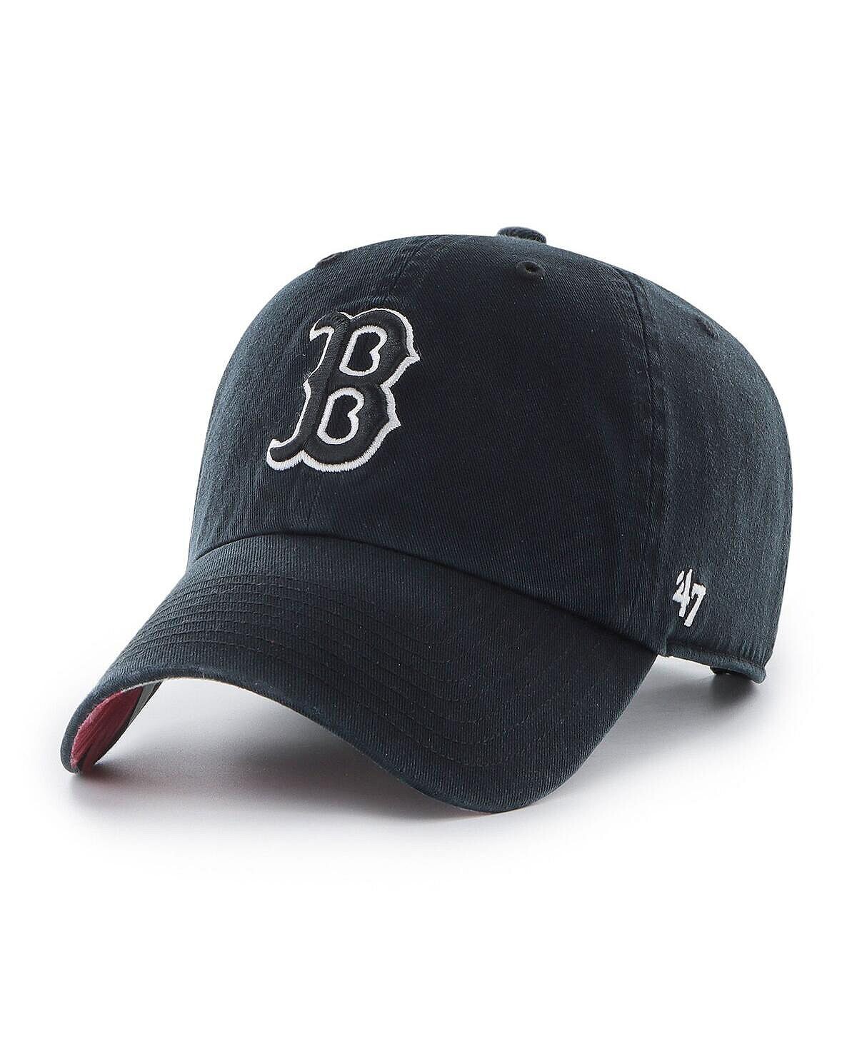 

Мужская черная регулируемая шапка Boston Red Sox Dark Tropic Clean Up '47 Brand