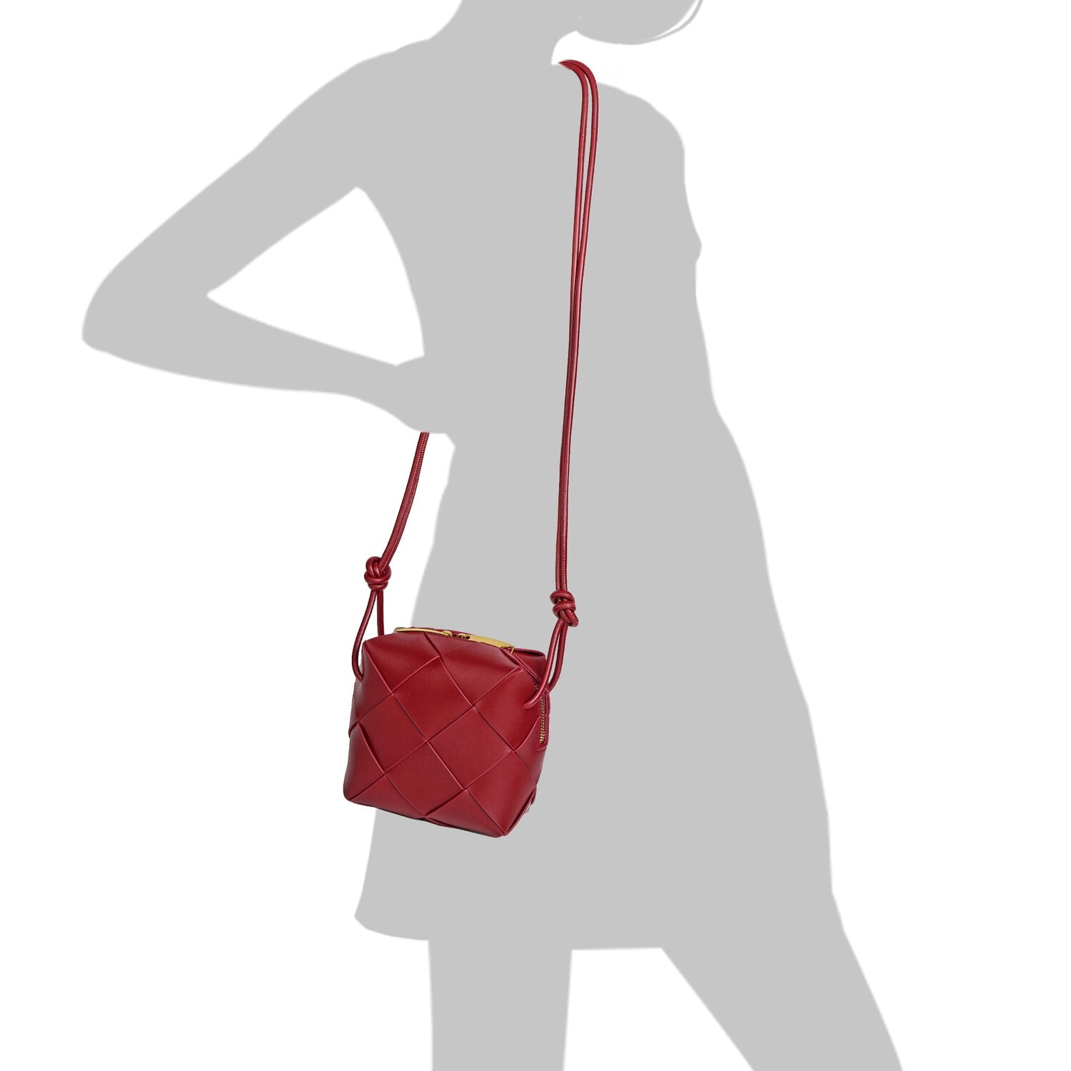 

Гладкая кожаная сумка через плечо Tiffany & Fred Tiffany & Fred Paris, цвет Burgundy