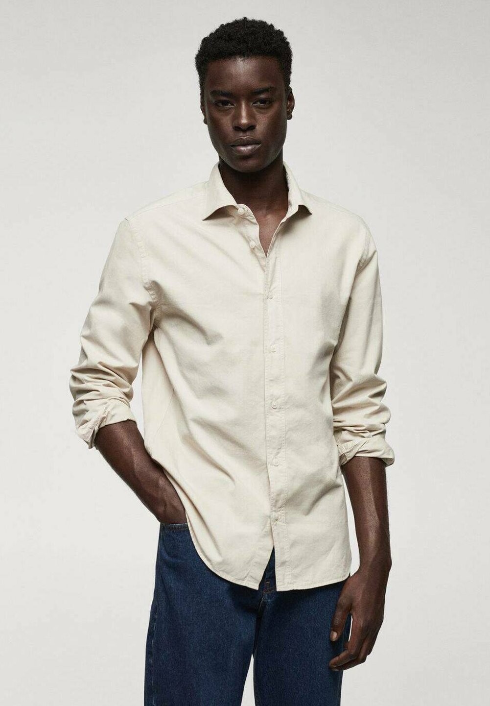 

Рубашка Lumiere Mango, цвет open beige