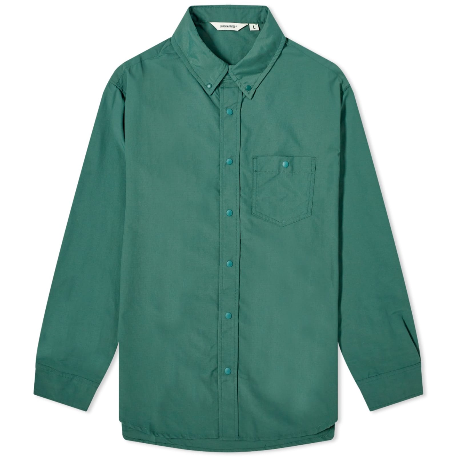 Рубашка Uniform Bridge Uniform, зеленый рубашка uniform bridge размер s белый