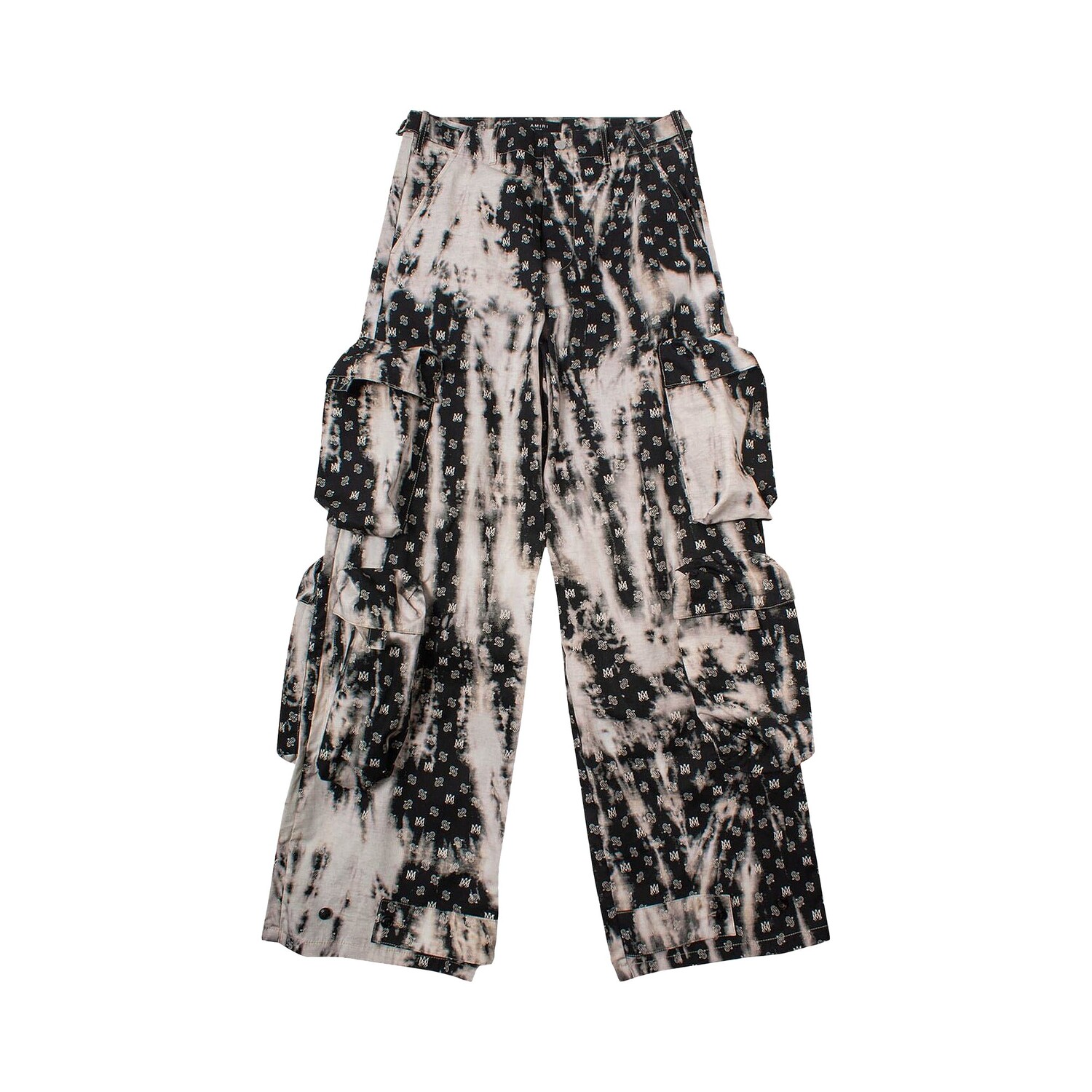 

Amiri Bleached MA Пейсли универсальные брюки, черные, Черный