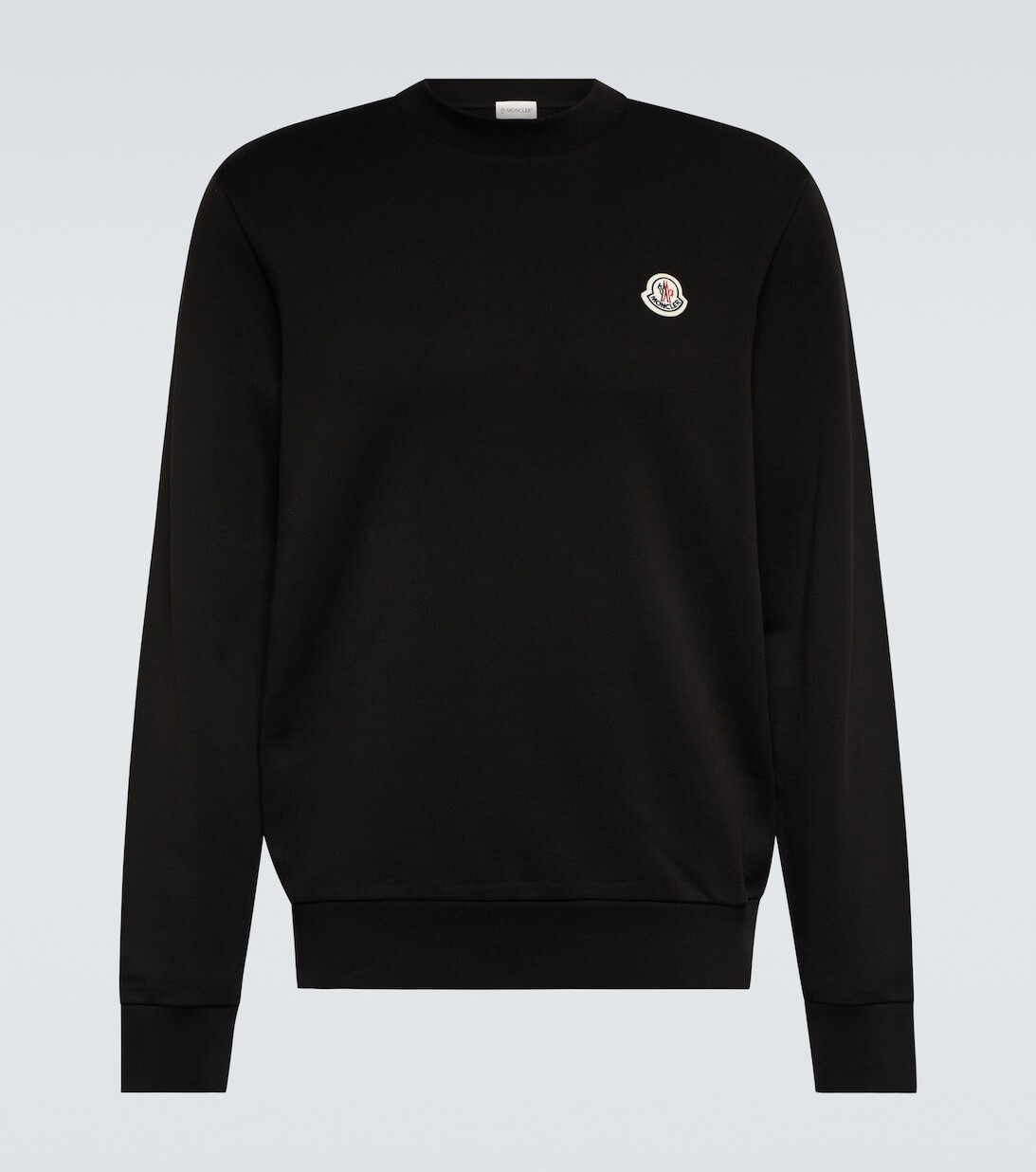 

Толстовка из хлопка с логотипом Moncler, черный