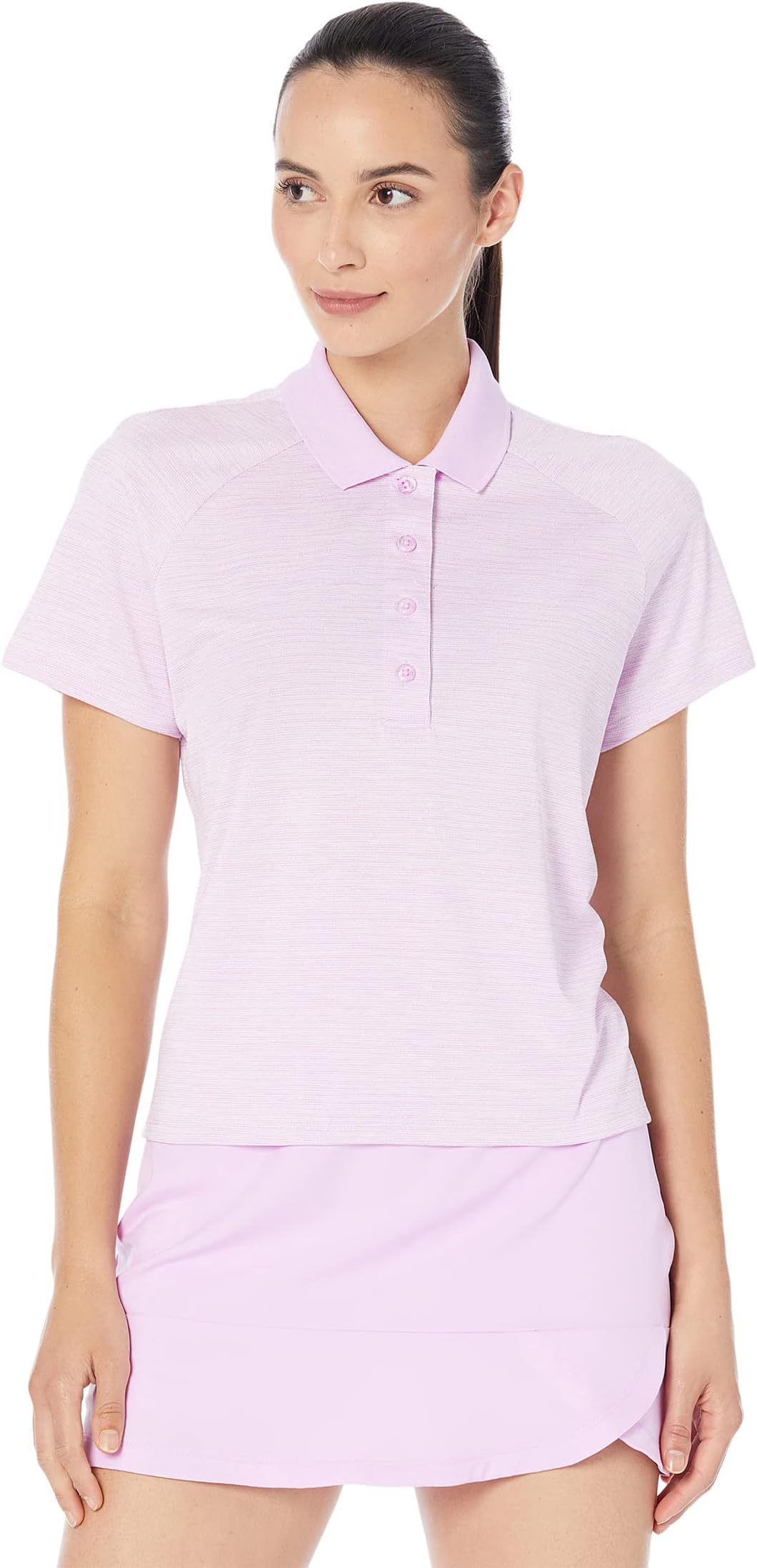 Рубашка-поло Melange Polo Shirt adidas, цвет Bliss Lilac