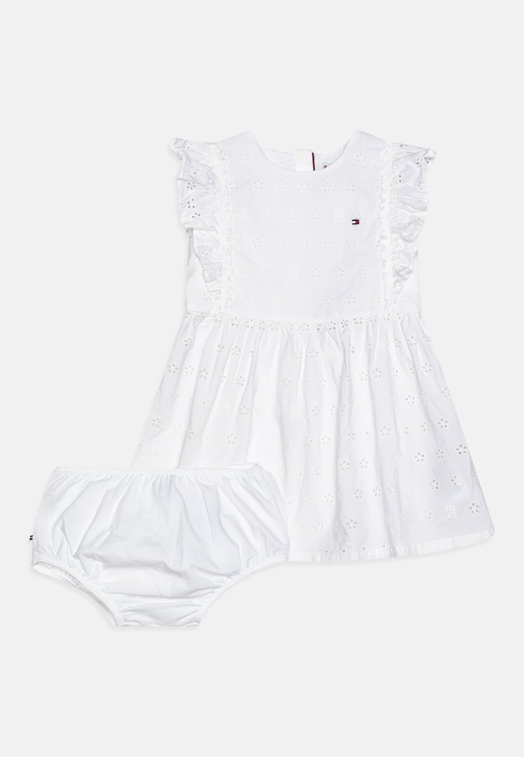 Платье дневное BABY BRODERIE DRESS SET Tommy Hilfiger, цвет white дневное платье argyle block dress tommy hilfiger мультиколор