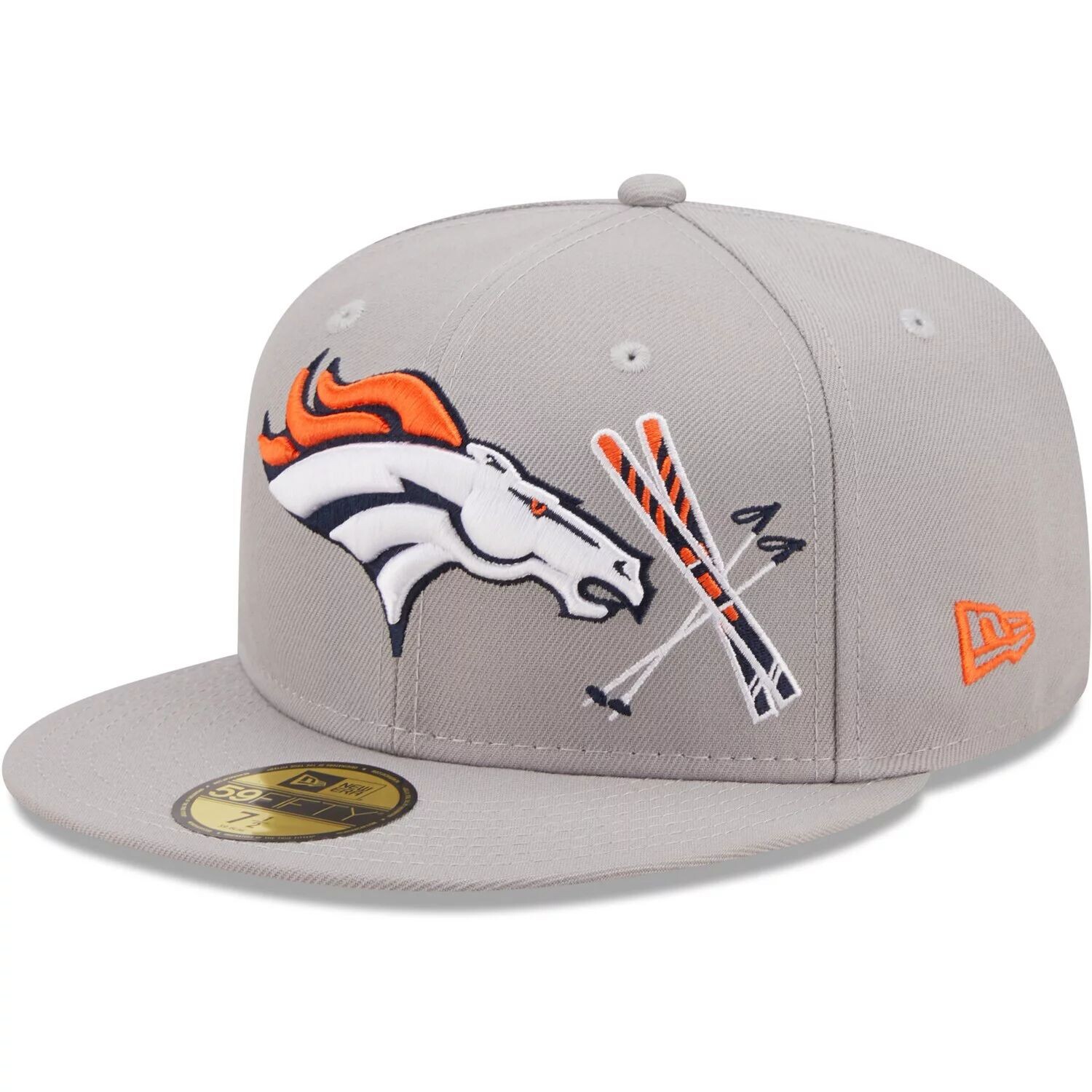 

Мужская приталенная шляпа New Era Grey Denver Broncos City Describe 59FIFTY
