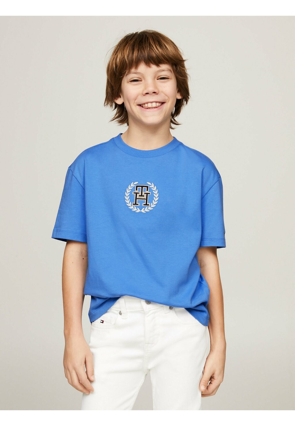 

Футболка с принтом MONOGRAM CREST LOGO Tommy Hilfiger, цвет blue spell