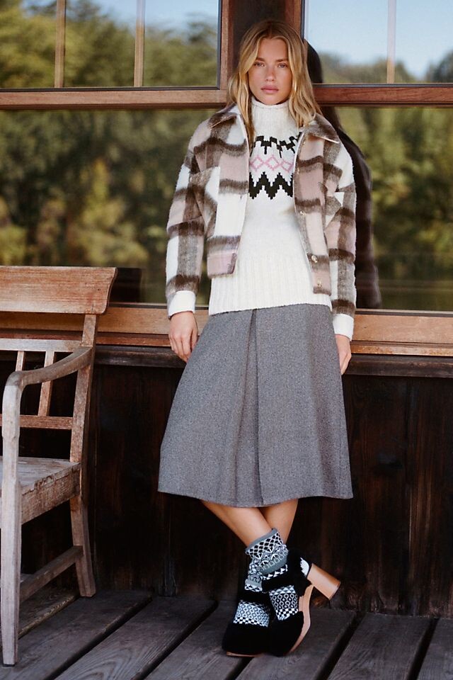 

Куртка укороченная Greylin в клетку, mauve