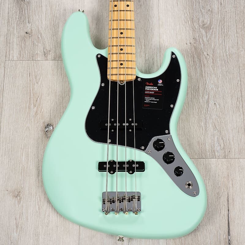 

Басс гитара Fender American Performer Jazz Bass J-Bass, Maple Fingerboard, Satin Surf Green