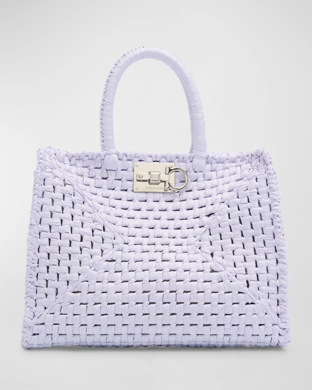 

Сумка с ручкой сверху The Studio Basket Ferragamo, цвет Lavender