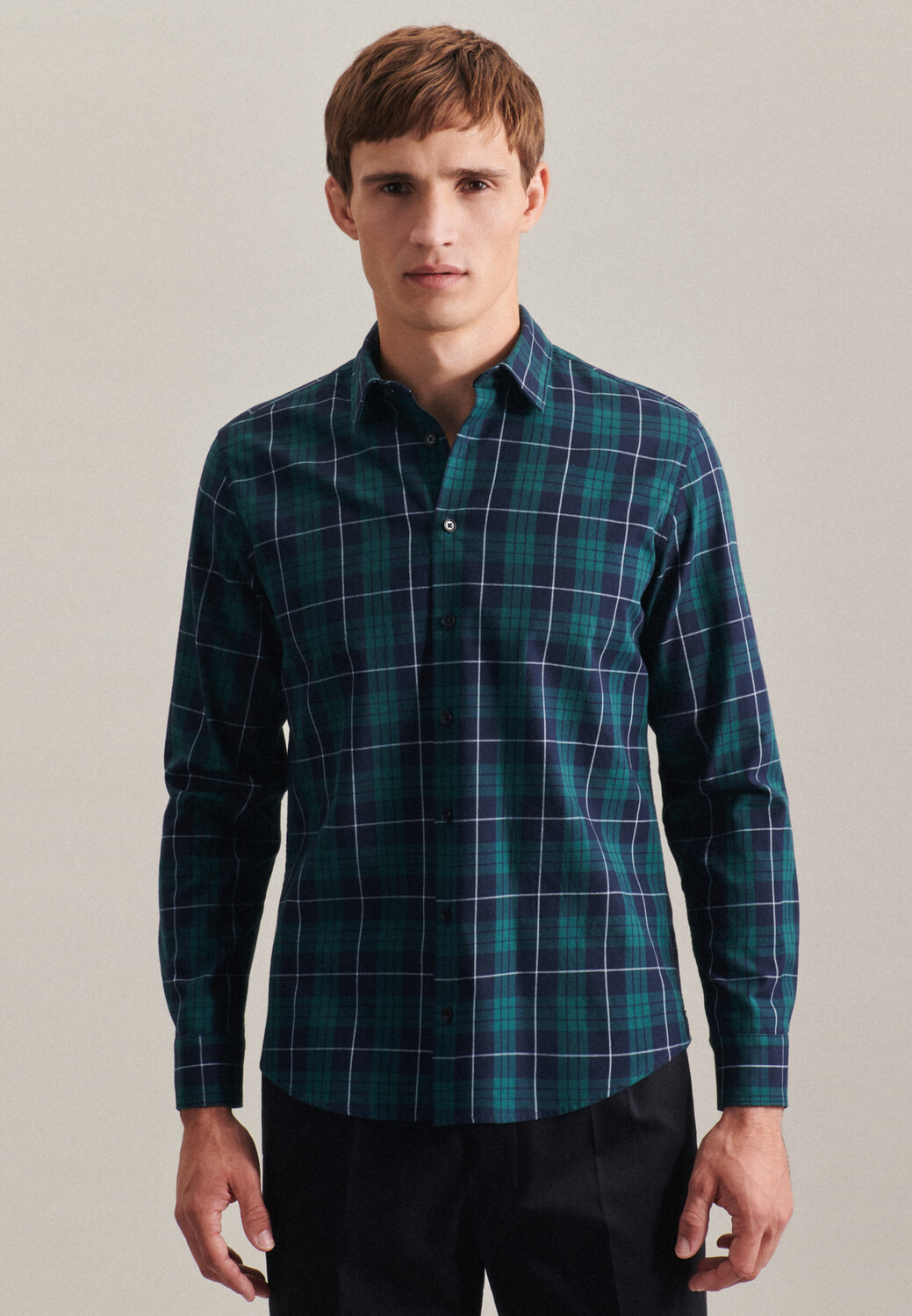 

Рубашка Seidensticker Casual Regular, зеленый