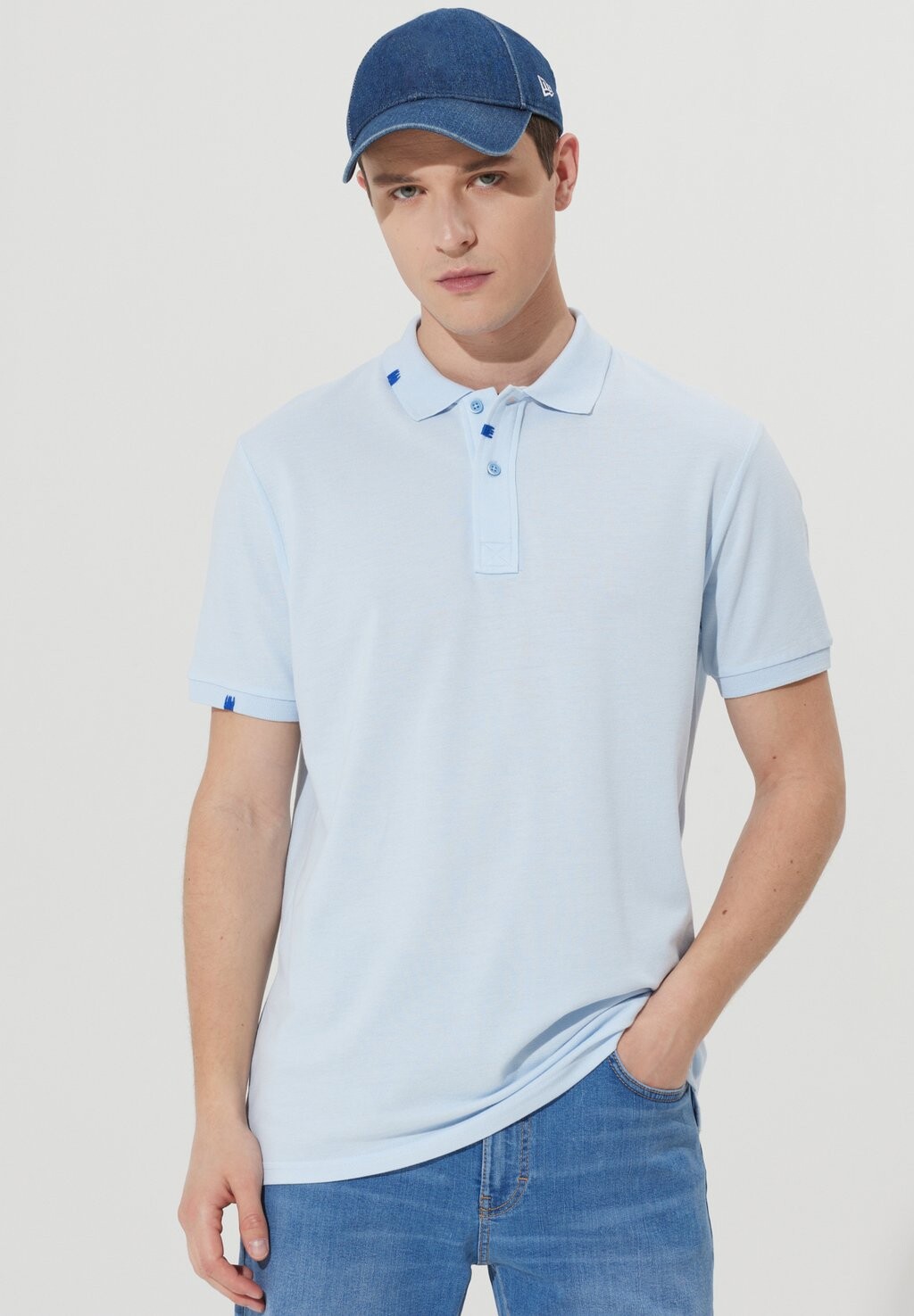 

Рубашка-поло AC&CO / ALTINYILDIZ CLASSICS, цвет Slim Fit Plain T-Shirt