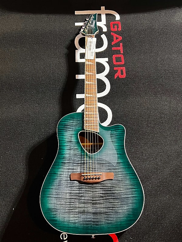 Акустическая гитара Ibanez 6-String ALT30FM Altstar Acoustic/Electric Guitar - Emerald Doom Burst High Gloss