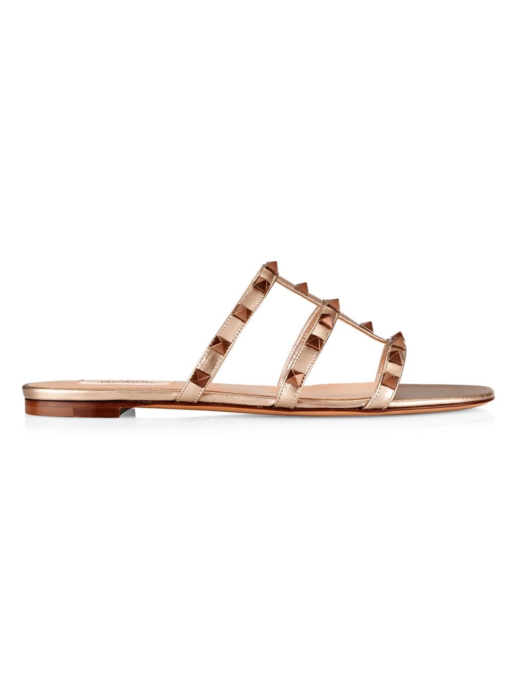 

Металлизированные кожаные сандалии Rockstud Valentino Garavani