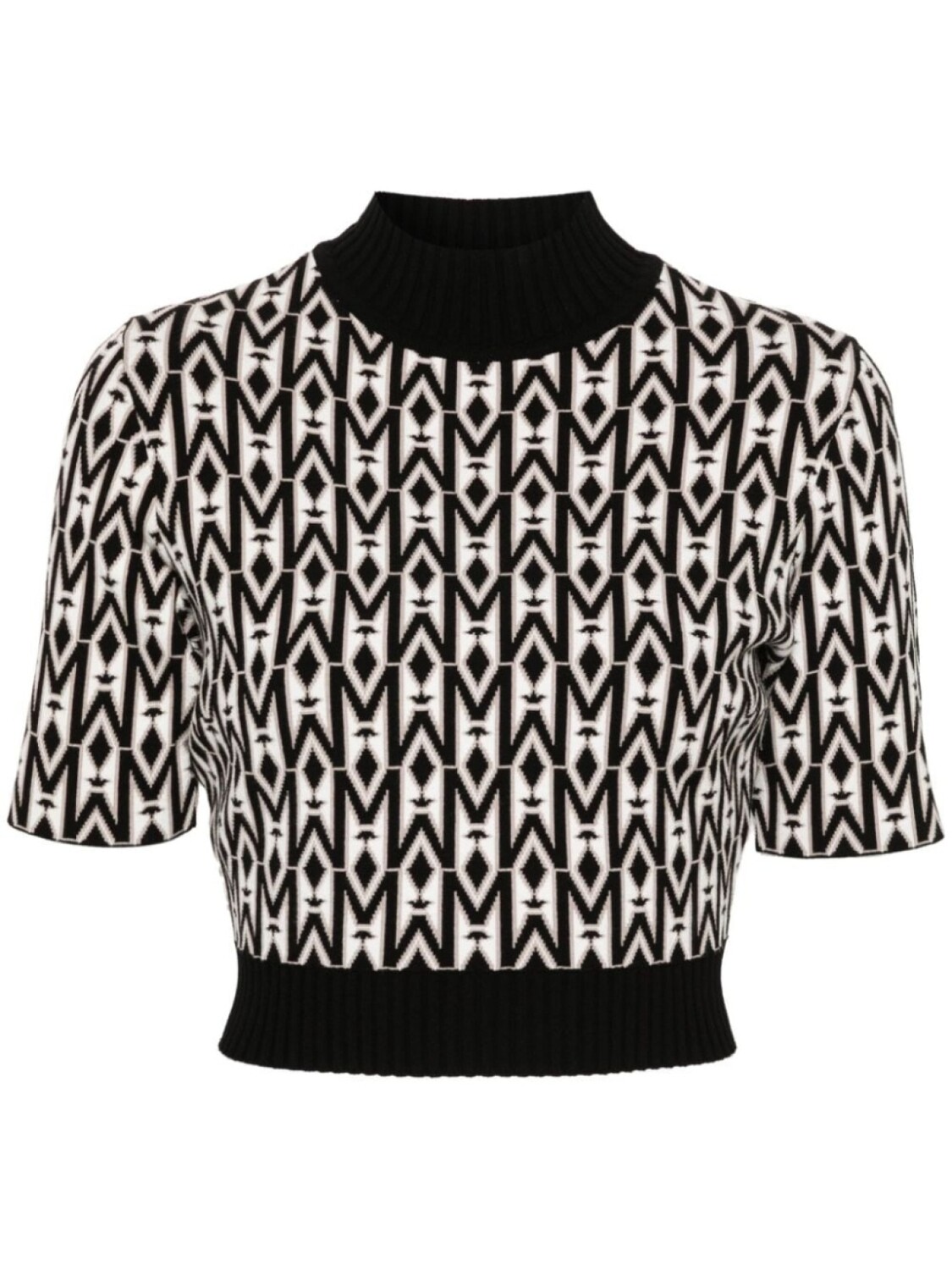 

Mackage топ в рубчик с монограммой, черный