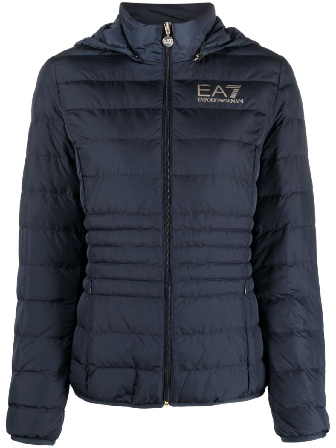 

Ea7 Emporio Armani пуховик с логотипом, синий