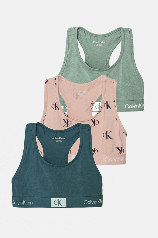 

Детские бюстгальтеры, 3 шт. Calvin Klein Underwear, зеленый