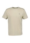 Базовая Футболка SHIELD Gant, бежевый футболка базовая slim shield v neck gant цвет white