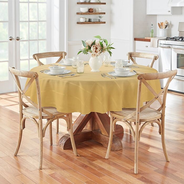 

Элегантная жаккардовая круглая скатерть в клетку, 90 x 90 дюймов Villeroy & Boch