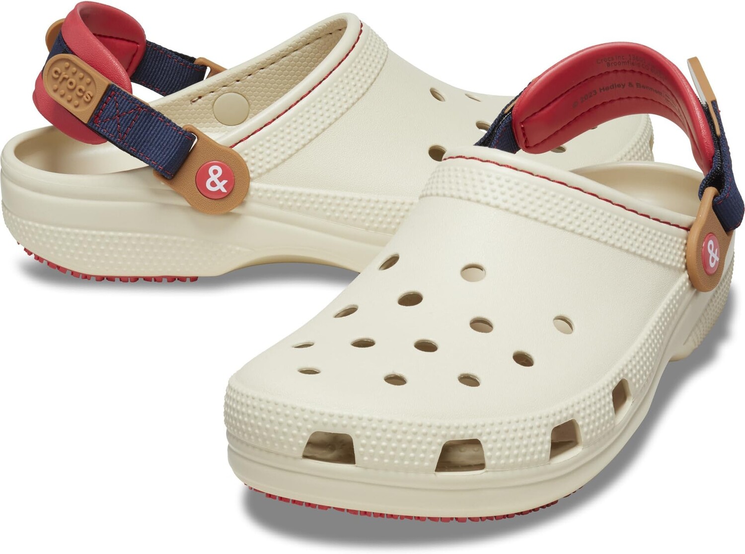 

Сабо Classic Adjustable Slip Resistant Clog Crocs, цвет Bone/Hedley & Bennett