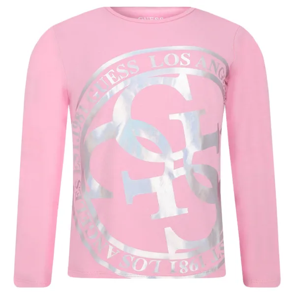

Блузка стандартного кроя Guess, розовый