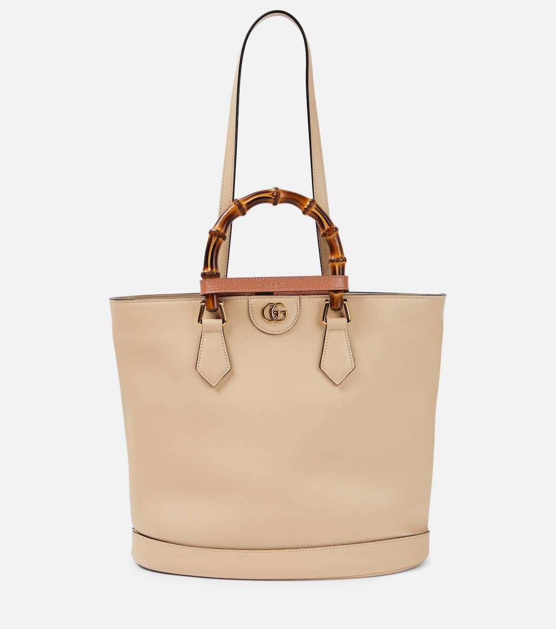 

Кожаная большая сумка gucci diana среднего размера Gucci, розовый