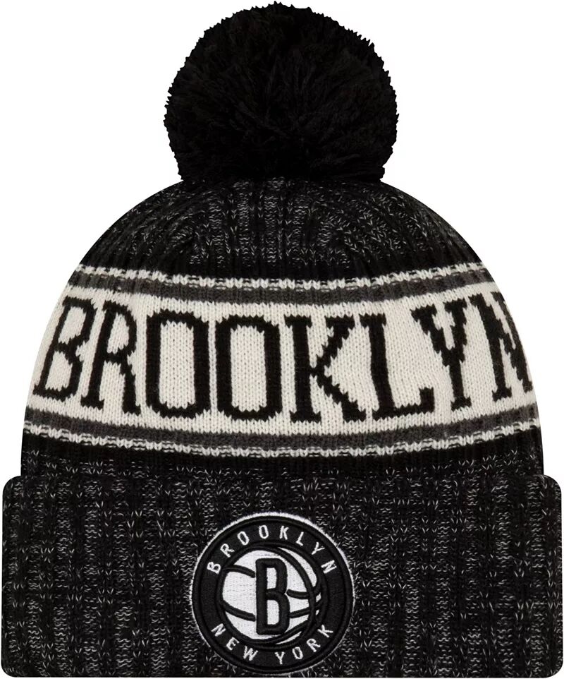 Мужская спортивная вязаная шапка New Era Brooklyn Nets мужская спортивная вязаная шапка new era milwaukee bucks