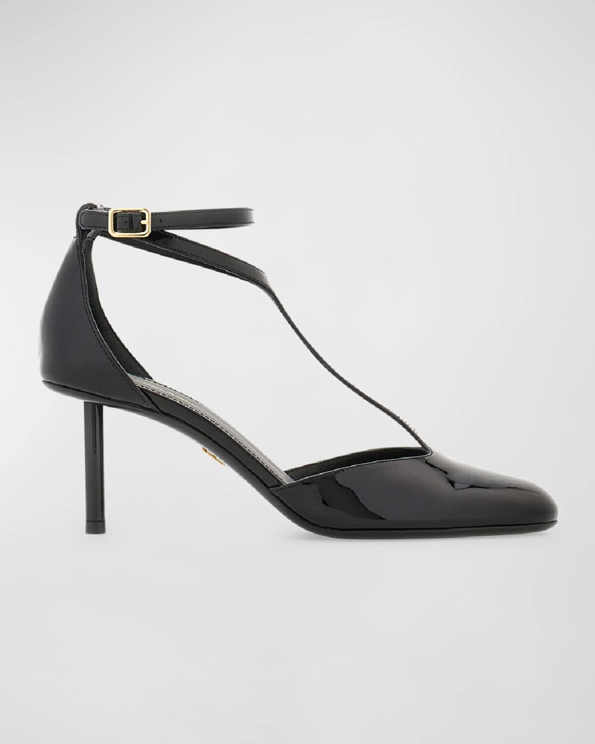 

Патентованные туфли Lysandra на шпильке с Т-образным ремешком Ferragamo, цвет Nero