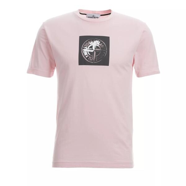 

Футболка t-shirt mit druck Stone Island, серебряный