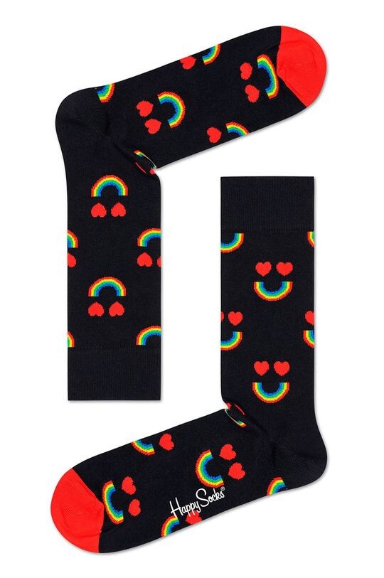 

Носки «Счастливая радуга» Happy Socks, черный