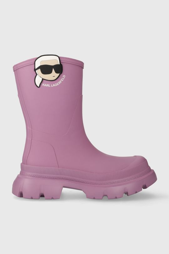 Резиновые сапоги TREKKA RAIN NFT Karl Lagerfeld, фиолетовый