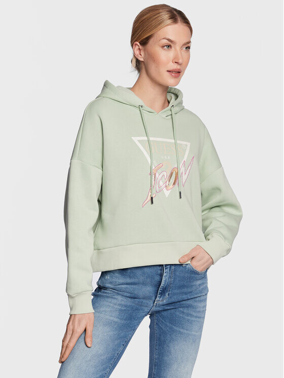 

Толстовка свободного кроя Guess, зеленый