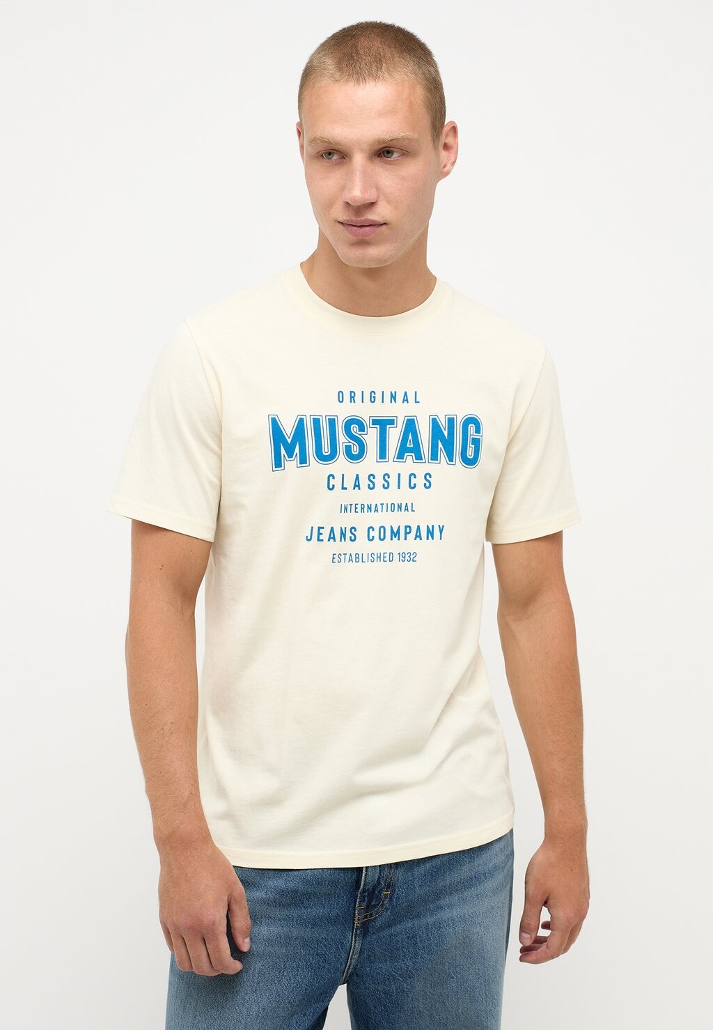

Футболка с принтом PRINT Mustang, цвет weiß