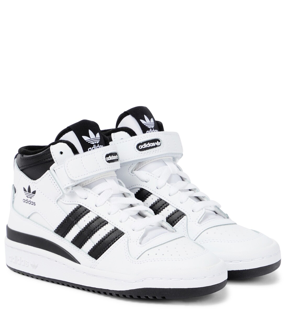 

Кожаные кроссовки Forum Mid Adidas Originals, белый