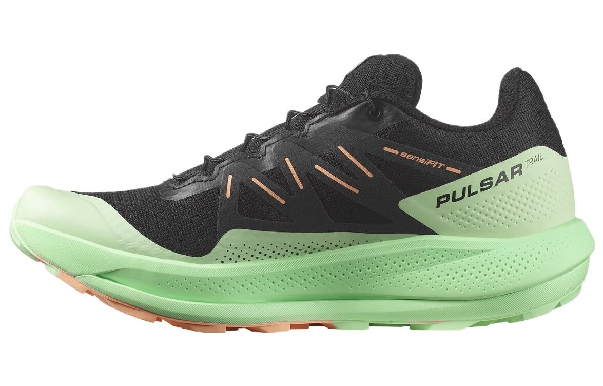 

Кроссовки SALOMON Women's Pulsar Trail 'Black Green Ash', черный/зеленый