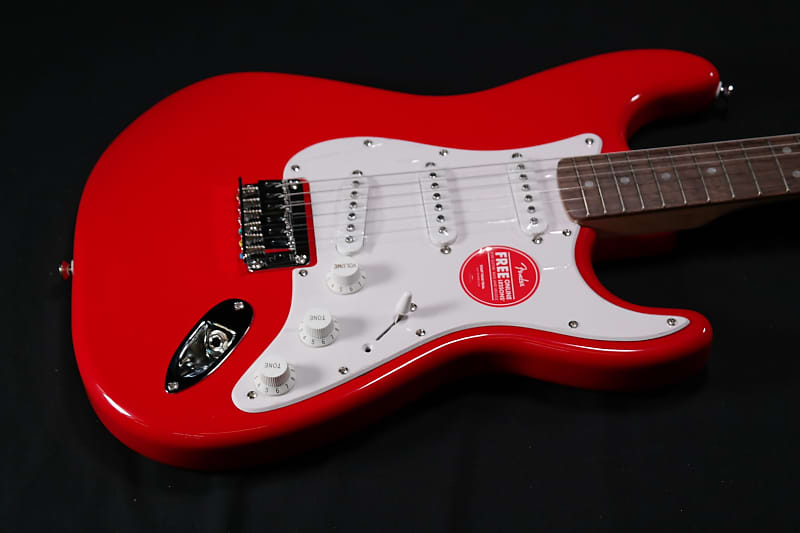 Электрогитара Squier Sonic Stratocaster HT - Laurel Fingerboard - White Pickguard - Torino Red - 861 цена и фото