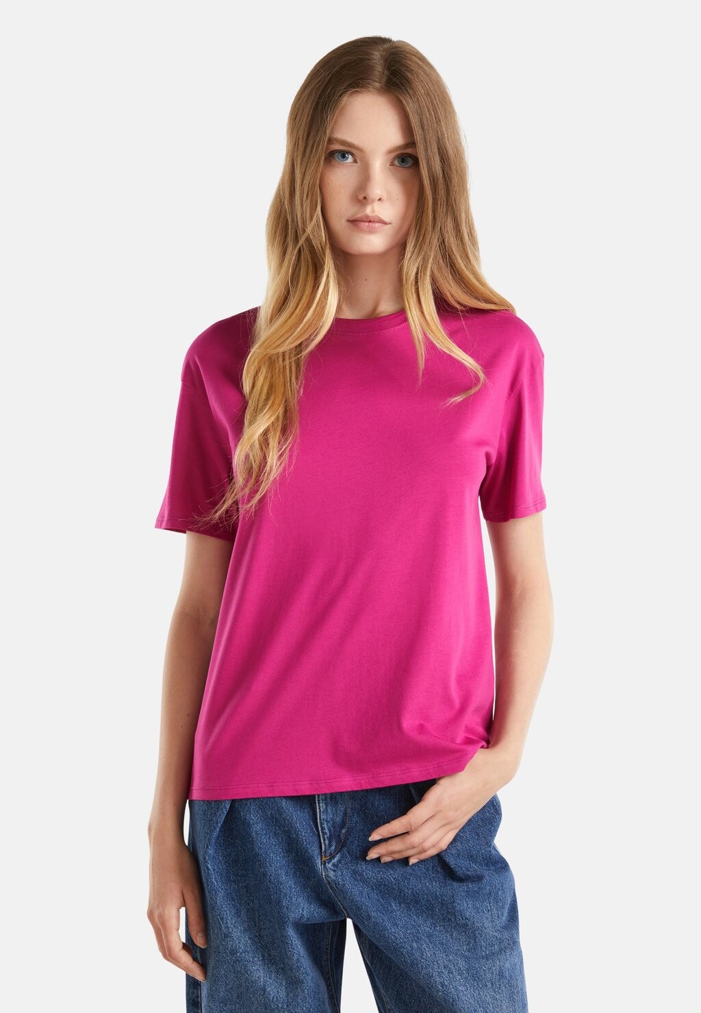 

Базовая футболка SHORT SLEEVE United Colors of Benetton, сиреневый