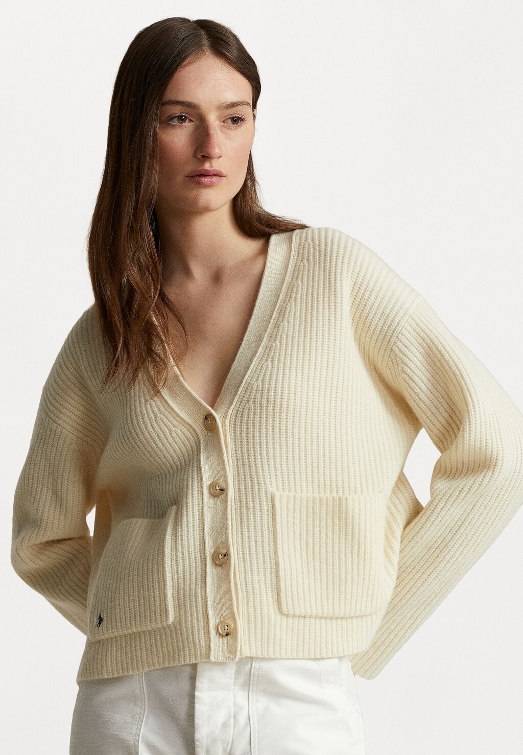 

Кардиган Polo Ralph Lauren, молочный, Серый