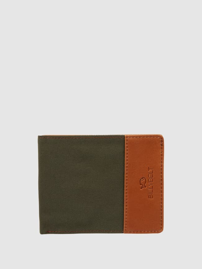 

Кошелек из кожи и текстиля Billybelt, хаки