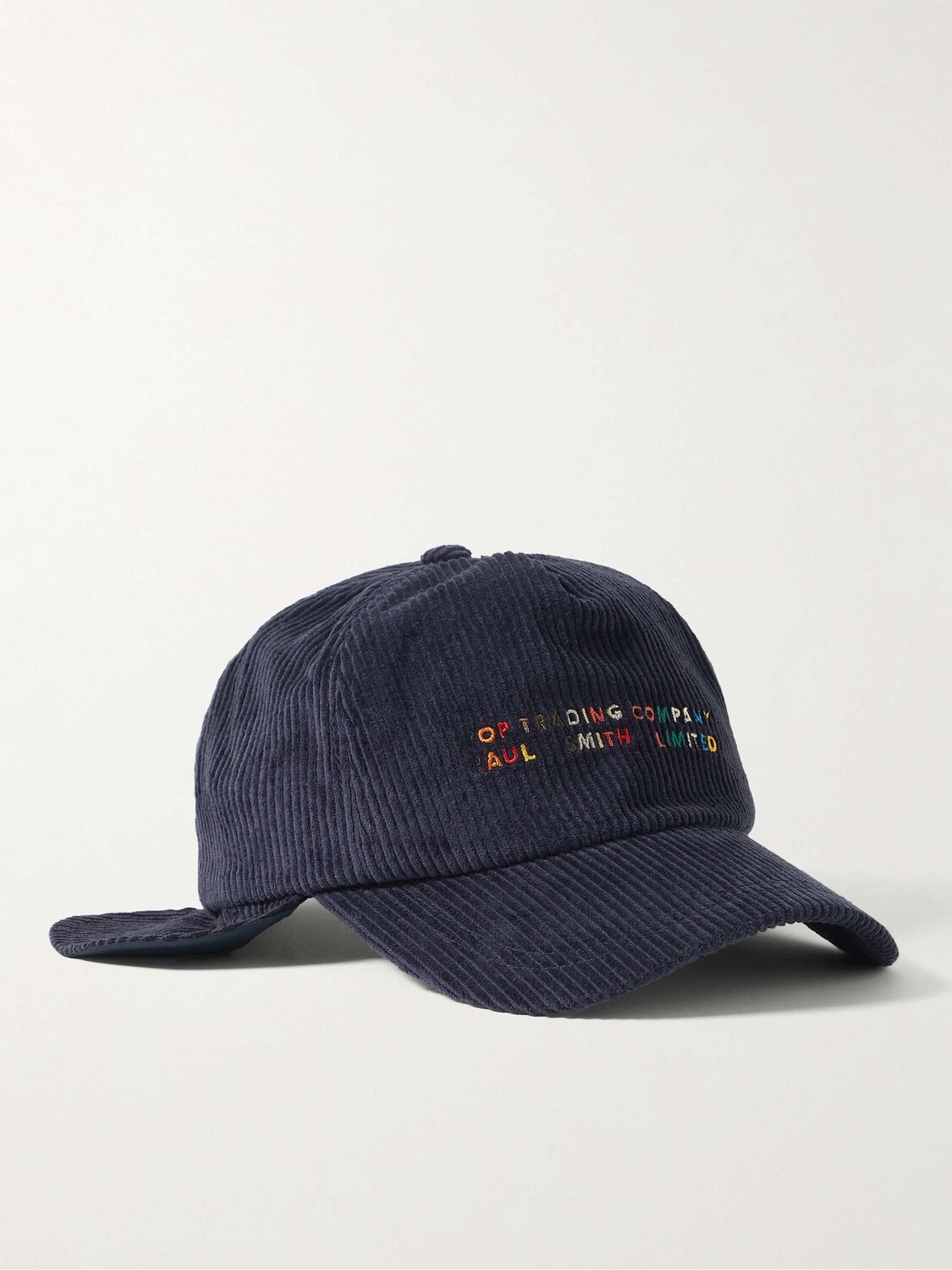 

Бейсболка Paul Smith из хлопка и вельвета с вышитым логотипом POP TRADING COMPANY, нави