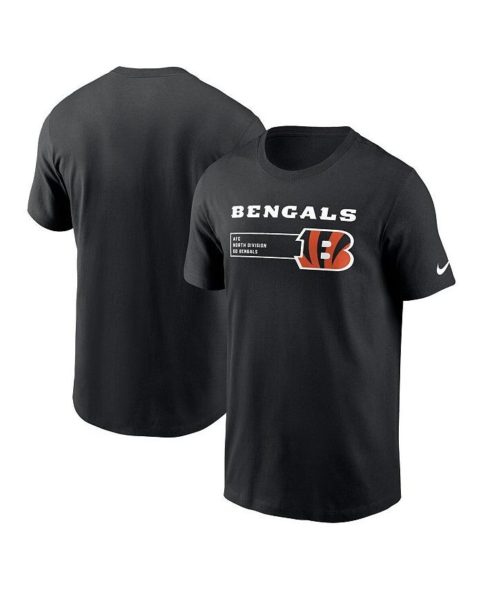 

Мужская черная футболка Cincinnati Bengals Division Essential Nike, черный