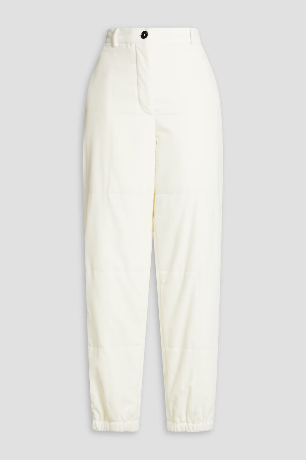 

Зауженные брюки из хлопкового бархата Jil Sander+, слоновая кость