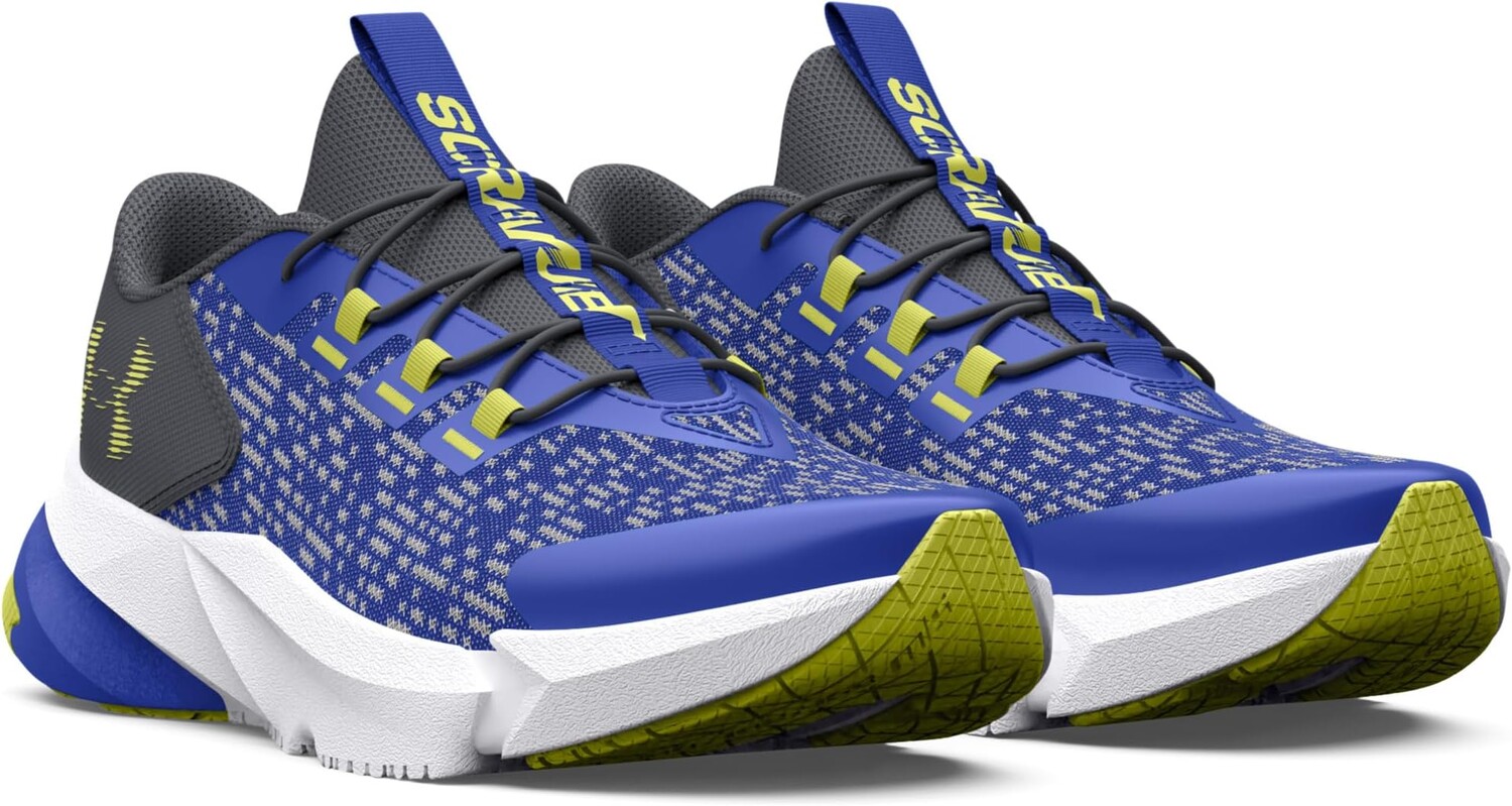 

Кроссовки Scramjet 5 AC Under Armour, цвет Team Royal/Pitch Gray/Lime Yellow