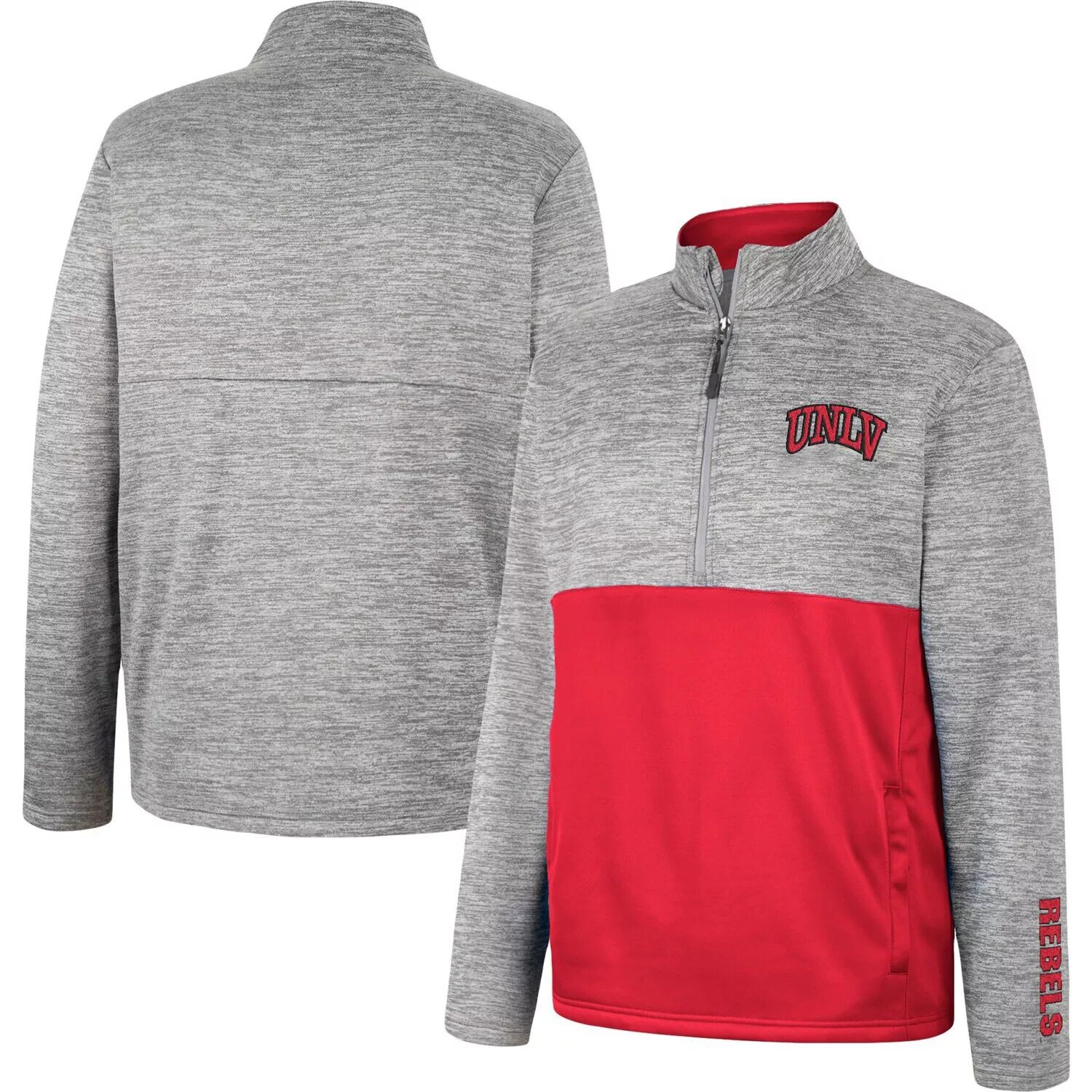 

Мужская серая куртка с молнией на половину длины UNLV Rebels John Colosseum