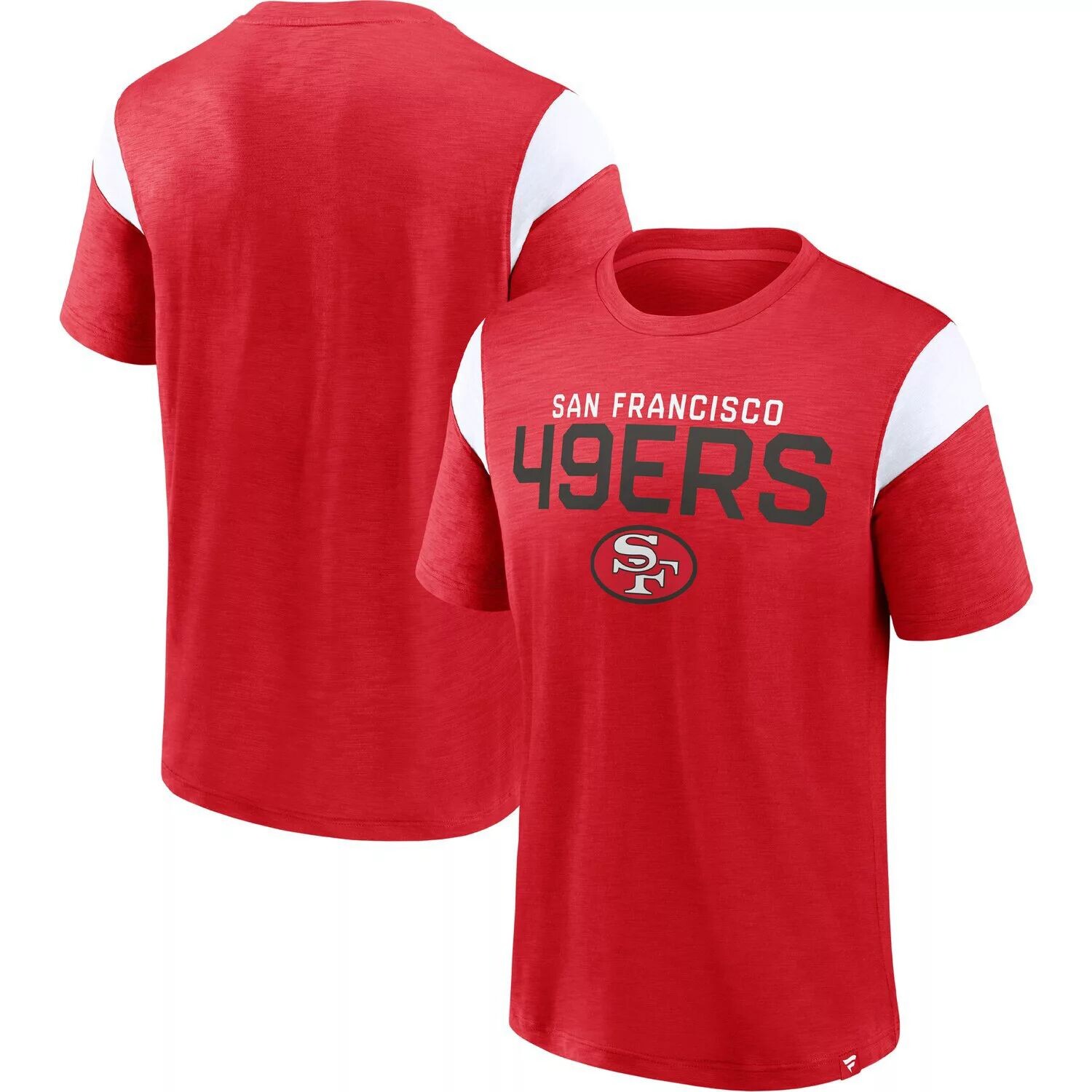 Мужская футболка Fanatics Scarlet San Francisco 49ers Home Stretch Team Team мужская фирменная футболка scarlet san francisco 49ers 2022 nfc west division champions divide and conquer fanatics