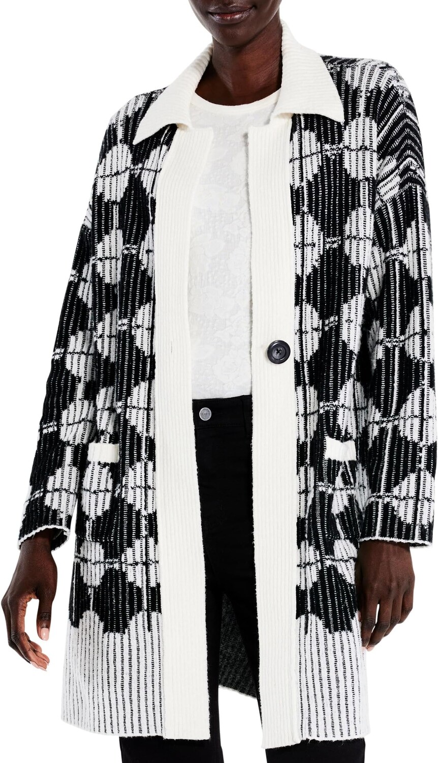 

Свитер Soft Dot Cardigan NIC+ZOE, цвет Black Multi