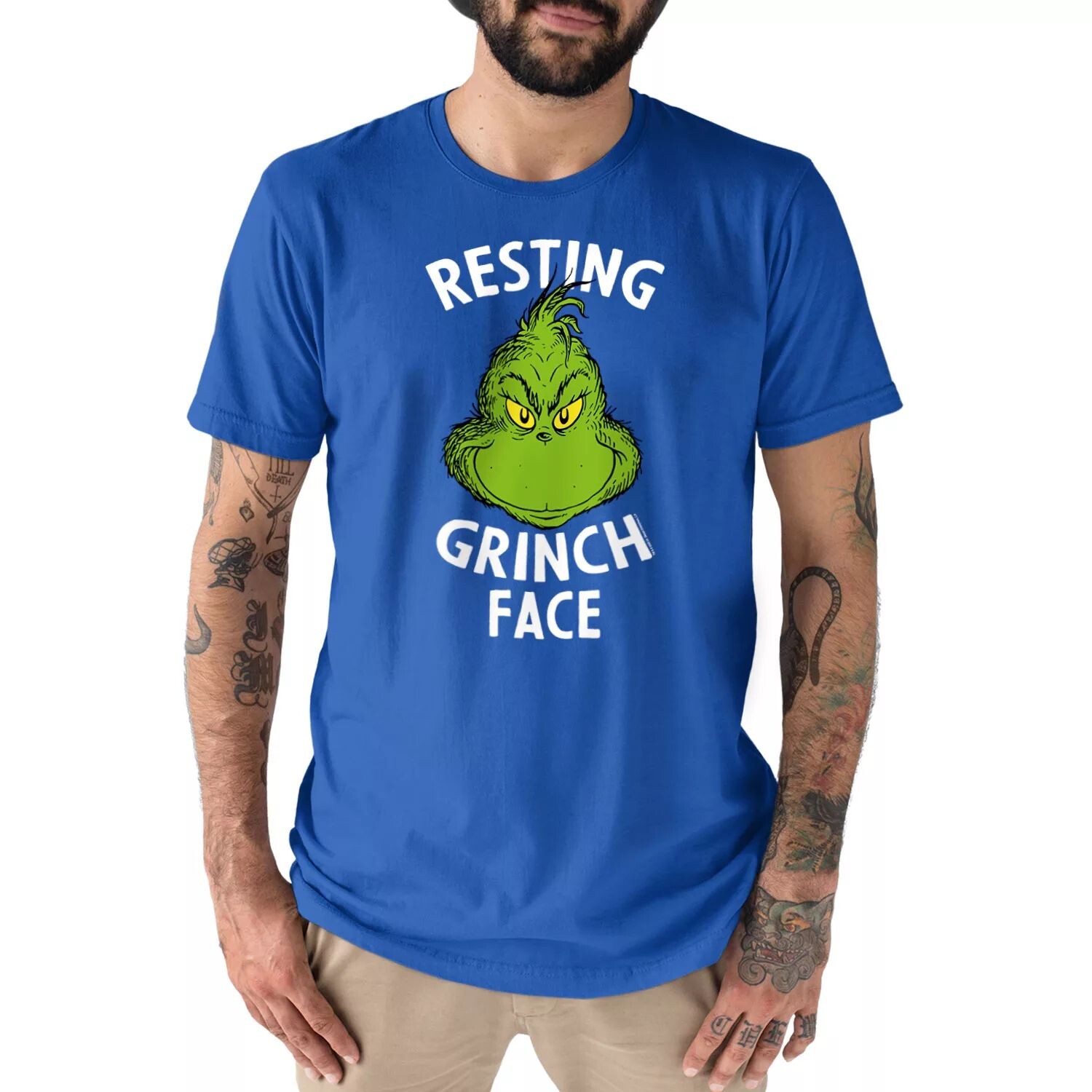 

Мужская футболка Dr. Seuss The Grinch Face Licensed Character