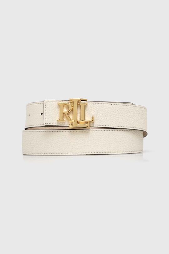 

Двусторонний кожаный ремень Lauren Ralph Lauren, бежевый