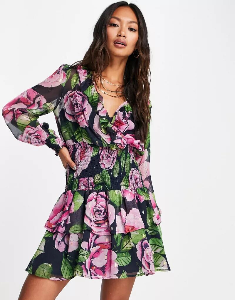 

Фиолетовое платье мини River Island