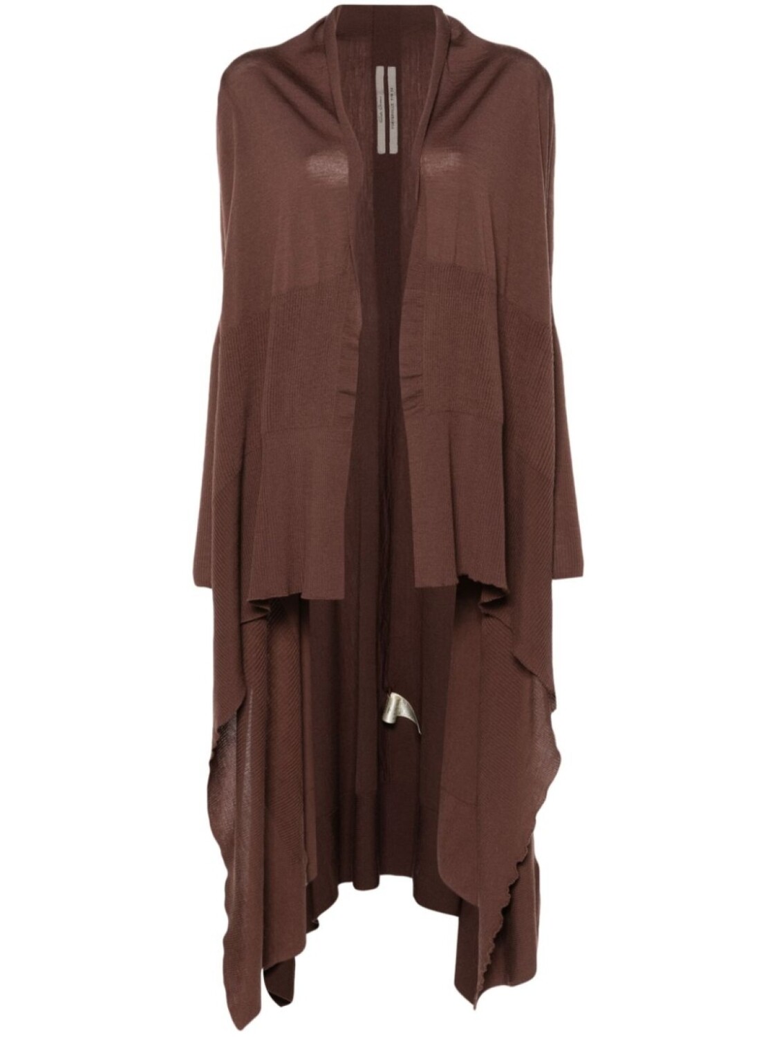 

Кардиган без застежки Rick Owens, коричневый